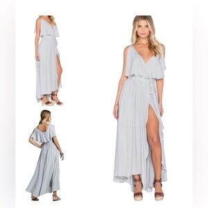 Free people maxi embroidered wrap dress! ✨